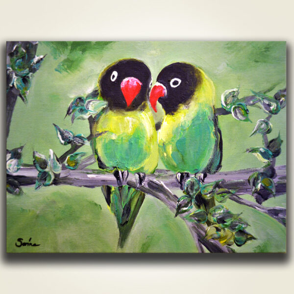 Parrots in love