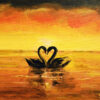 Swans at Sunset - Image 2